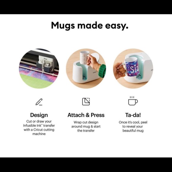 Cricut Mug Press in White and Blue - Picture 4 of 6